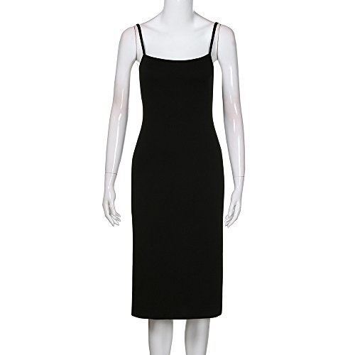 WWricotta Women Bodycon Slim Dress Cocktail Party Clubwear Pencil Dress (Schwarz, L)