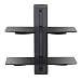 Produktbild Fitueyes 2 Ablageböden Hifi AV Wandregal Wandhalterung mit gehärtetem Glas für DVD Player Receiver schwarz DS203801GB