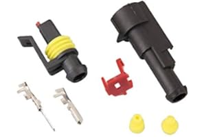 LE PALAIS DU BRICBRAC Kit Connecteur électrique 12V étanche - Auto Moto Bateau (1 Voie)