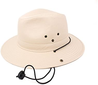 Fenside Country Clothing A1398- Mens Fedora with Chin Strap (57cm, Natural)