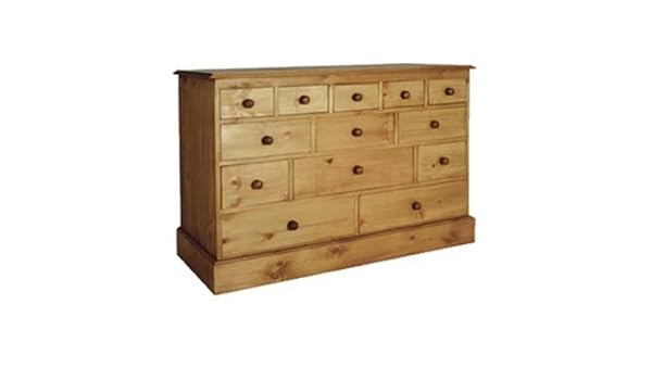 Hove 13 Drawer Pine Chest Amazon Co Uk Kitchen Home