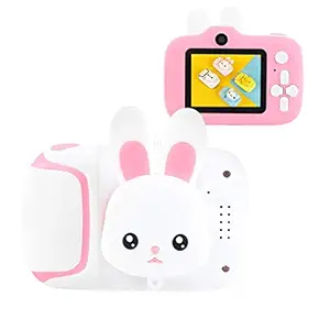 Kids Music Digital Camera 12.0MP Rechargeable Kids Camera with 2.0 Inch 1080P IPS Screen 32GB Memory Card Child Camcorder Gift for Age 3-10 Kids (White)