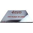 4mm Aluminium sheet Plate 5083 - MULTIPLE SIZE'S & PACK QTY'S Great for DIY/Fixing Plates, crafts, mounts, stands, billets, blanks, vehicle & trailer repairs to name a few.