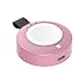 Produktbild Big-Mountain Qi Wireless Ladegerät für Apple Watch 38 42mm iWatch | Portable Ladekabel Ladestation Charger Dockingstation Charging Adapter | 450mA/h | mit Schlüsselbund (Rosa)