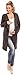 Happy Mama Women's Maternity Waterfall Cardigan Cable Knit Coat Long Wrap 326p (Graphite, ONE SIZE UK 8/10/12)
