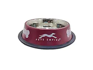 Pets Empire Stainless Steel Color Pet Bowl 200 Ml ( Color May Vary )