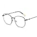 Produktbild Anti-Blaulicht Brille Transparente Linse Polygon Titanlegierung Computer Brille Lesespiel Büro Anti-UV-Strahlung Brille/Unisex-3