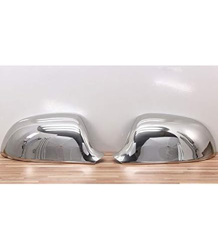 Recambo Tappi Coprispecchietti In Acciaio Inox 304 Per Seat Alhambra (95-03) E Skoda Octavia (97-10) - Antiruggine, Lucidati