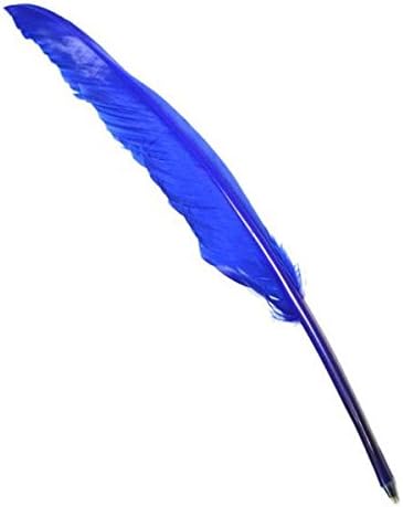 GTR-Prestige Giftware Dark Blue Goose Feather Quill Ball Pen XQ05