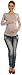 Happy Mama. Women's Maternity Jersey Stretch Top T-shirt Tunic Long Sleeve. 947p (Grey, 8)
