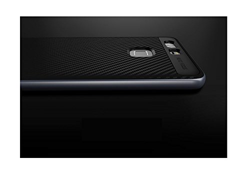 ELTD HUAWEI P9 Hülle, Soft TPU + PC Frame Cover Case / Hülle / Tasche/ Schutzhülle Für HUAWEI P9, Grau - 4