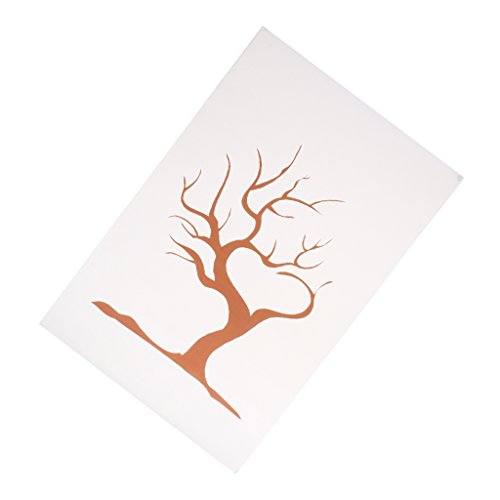Hochzeit Vogel Fingerabdruck Baum Mit Farbigen Stempelkissen Für Signatur 7 stil – Farbe6, 40 * 60cm - 9
