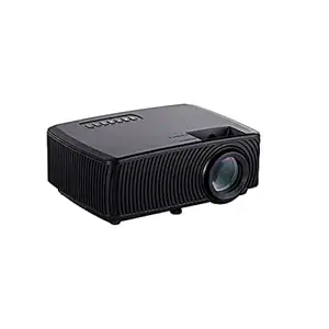 View Zone V2 Model 1080p Projector Home Theater, PC, Laptop, USB Flash Disk 2000 Lumens with inbuilt Speaker - Black