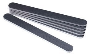 Star Nails Black Foam File (80 Grit) 6 Pack - St741