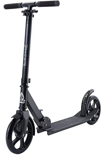 Star-Scooter Blue Gorillaz Trottinette Enfant et Adulte 2 Roues pour Garcons et Filles de 7-10 Ans, Patinette Pliable 205mm avec Roues Grande, Noir