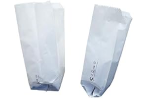 IMBALLAGGI 2000 - Sacchetti Alimenti in Carta Kraft Bianco - Formato 14x28 cm - Ideali per Confezionare Cibo e Pane - Confezione da 1000 Pezzi