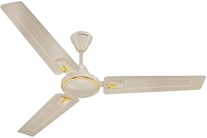 Crompton SUREBREEZE HILL BRIZ NEO 1200 mm (48 inch) Ceiling Fan (Ivory) Star rated energy efficient fans