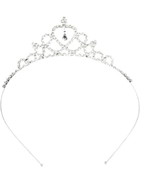 Wedding Party fiore dei bambini della ragazza di cuore-figura della parte superiore del diadema fascia w / cristallo