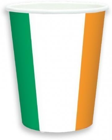 St Patricks Day/Irish Flag Pattern Party Paper Cups x 8