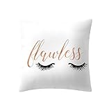 ABsoar Kissenbezuge Weihnachten Kissenhülle Dekokissen Throw Pillow Covers Bettwäsche Für Autos Sofakissen Startseite Dekorative Weihnachten Sofa Bett Home Decor, Rose Gold Pink