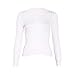 Produktbild SIKESONG Frauen Basic hülse o-Neck Pullover Tops Pullover Stricken Pullover weiß mit Gewinde