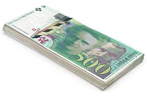 Scratch Cash 100 x ₣ 500 Francs Play Money (Taille réelle)