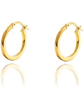 Band-Ohrring Hoop Ohrringe - Gelbgold 18 Karat (750)