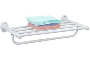 Porte Serviettes Mural à Fixer en Acier Alyssa Blanc MSV