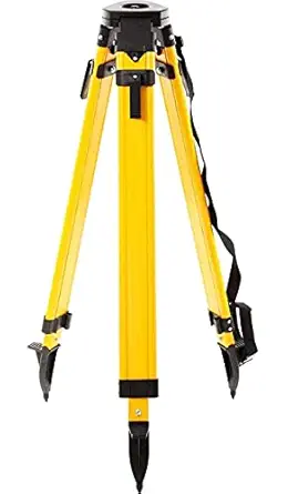 IRFAN ART Aluminium Levelling Staff 5 Meter 4 fold and Free Cover & with Heavy Duty Tripod Stand for Total Station, Auto Level, Theodolite, Dual Lock