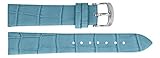 Doon Schnellverschluss Blau Leder Uhrenarmband, Dornschließe, 20mm Uhrenarmband