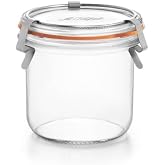 3 Klipsli Cam Kavanoz 425 ml (2 Adet)