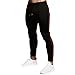 Produktbild UJUNAOR Herren Sweatpants Sporthosen mit Kordelzug Slim Fit Stretch Hosen Elastisch Bund Strumpfhosen Basic Hose(Schwarz,Large)