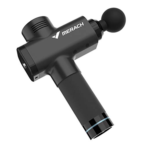Preisvergleich Produktbild Professionelle Massagepistole, Faszien Percussion Massager Gerät, Wiederherstellung der Körperschmerzentlastung 6 Köpfen Einstellbar 3 Geschwindigkeit,Black