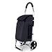 Produktbild HXPK Einkaufswagen, faltender beweglicher kletternder Treppen-Hand-LKW, Anhänger-Aluminiumlegierungs-Laufkatze, Hauptwarenkorb-Kleiner Zug-Wagen, wasserdichter Rucksack der großen Kapazität,A