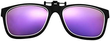 Sport Glass Polarized Clip-on Flip up Clip Wayfarer Sunglasses Lens TR90 Frame UV400