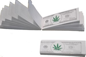 Bargain Online $100 Dollar Note Design Roach Filter Tips 6 Books - 300 Roaches