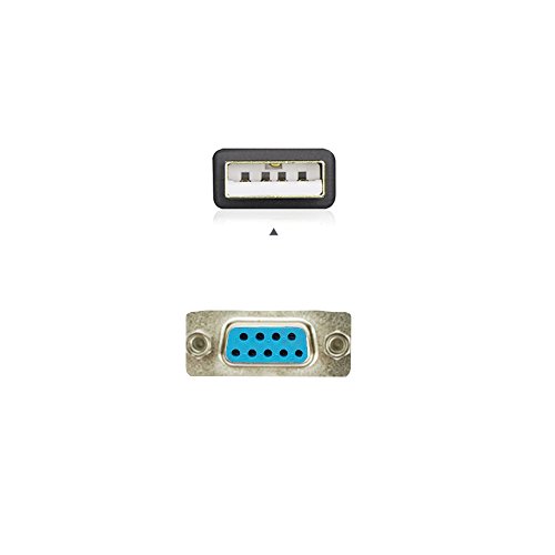 USB zu RS232, USB 2.0 männlich zu Seriell (9pol) männlich DB-9 RS-232 Adapter (FTDI Chipsatz) - 2