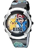 Pokemon Kids' POK3018 Digital Display Quartz Black Watch