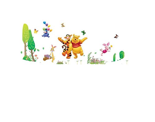 Preisvergleich Produktbild Wandtattoo Wandaufkleber Wandsticker Winnie Puuh Pooh Tiger Ferkel Rabbit Eule Wohnzimmer Kinderzimmer 80 x 120 W004 Viwaro