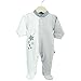 Kinousses Baby Girls' Shooting Star Footie white white 1 Month