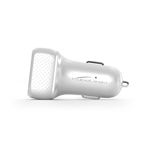KabelDirekt intelligentes Dual USB KFZ Ladegerät (Car Charger) 4.8 A (2x 2.4 A) für 12-18 Volt KFZ Steckdosen weiß – TOP Series - 5