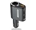 Produktbild SUNGOLDPOWER KFZ Ladekabel Auto Ladegerät Auto Zigarettenanzünder Adapter Splitter 3 USB-Anschlüsse 12V 24V KFZ Ladegerät 3.1A 80W LED mit Digitalanzeige Car Charger