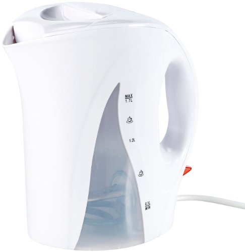 PEARL Standard XL Wasserkocher WSK-100 mit 1,7 Liter 2200 Watt, weiß