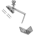 TERF® Polished Chrome Counter Flap Catch and Stay Bar Shop Counterflap Catch including Fixing Screw - Pack of 1