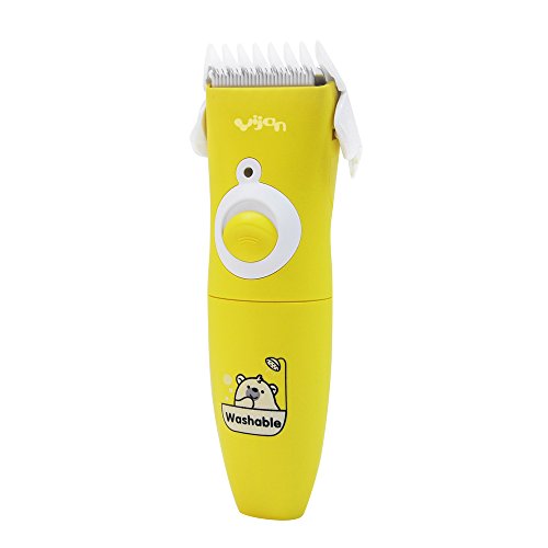 Yijan® T610S Waterproof Cordless Kids Children Baby Hair Clippers Trimmers Haircut Kits with AA Battery Version