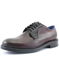 Giorgio Rea Scarpe Uomo Eleganti Bordeaux Derbies Fatte A Mano Vera Pelle