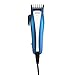 Carmen C82009 Sport Precision Hair Clipper with Adjustable Cutting Blade, Barbers Scissors and Comb - Blue