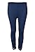 Produktbild Oops Outlet Damen 3/4 Länge Spitzenrand Kanten Abgeschnitten Dehnbar Trainingshose Jogging Gymming Leggings Jeggings Übergröße UK 8-26 - Marine, 52-54