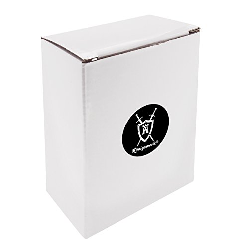 Königswerk AC026G Doppelglockenwecker mit Nachtlicht, geräuschlos, Quarzuhrwerk, analog, Retro-Design, lauter Alarm, 10,2 cm - 5