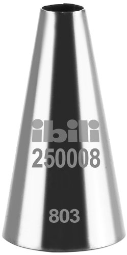 Ibili 250008 Spitze für Spritzbeutel, rund, 8 mm, glatt